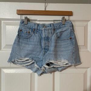 Levi's Originals 501 Distressed Jean Shorts